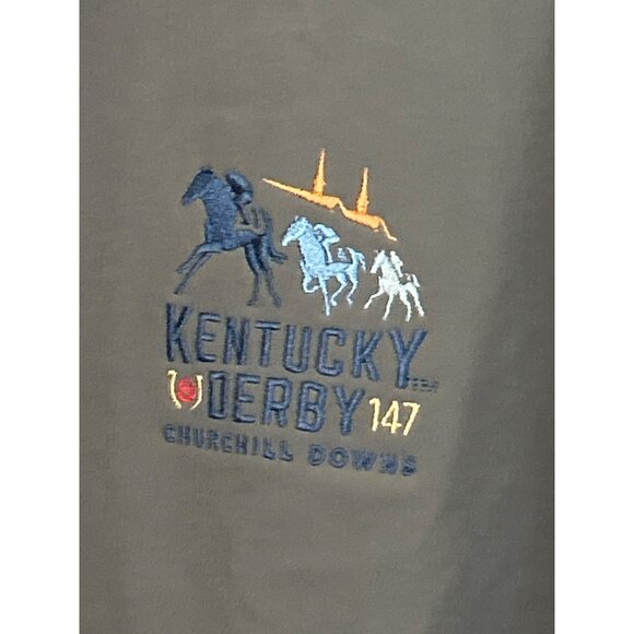 Under Armour Kentucky Derby 147 ColdGear 1/4 Zip XXL Gray & Black Pullover - Picture 2 of 7